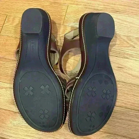 Naturalizer Women's Slingback Wedge Sandals Brown Size 9.5 Casual - Picture 7 of 8